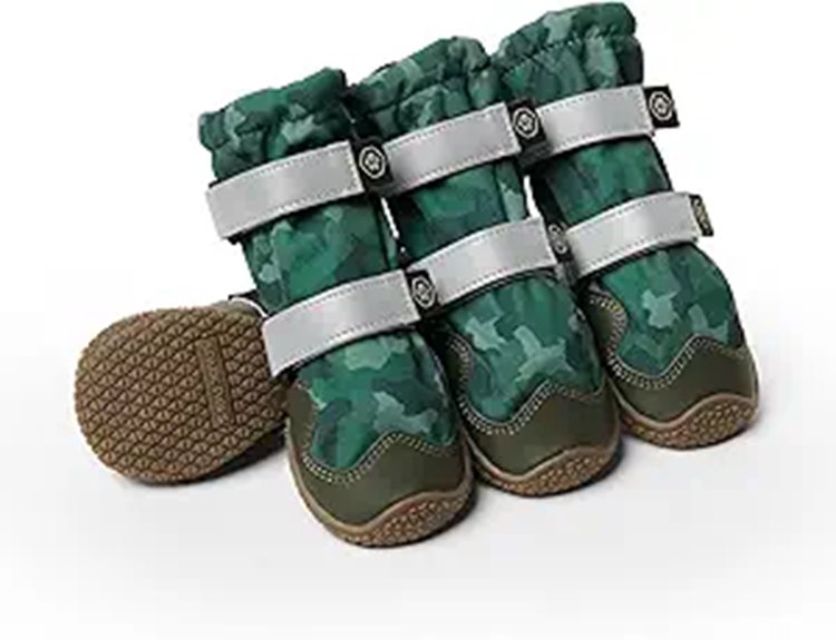 waterproof green camo boots