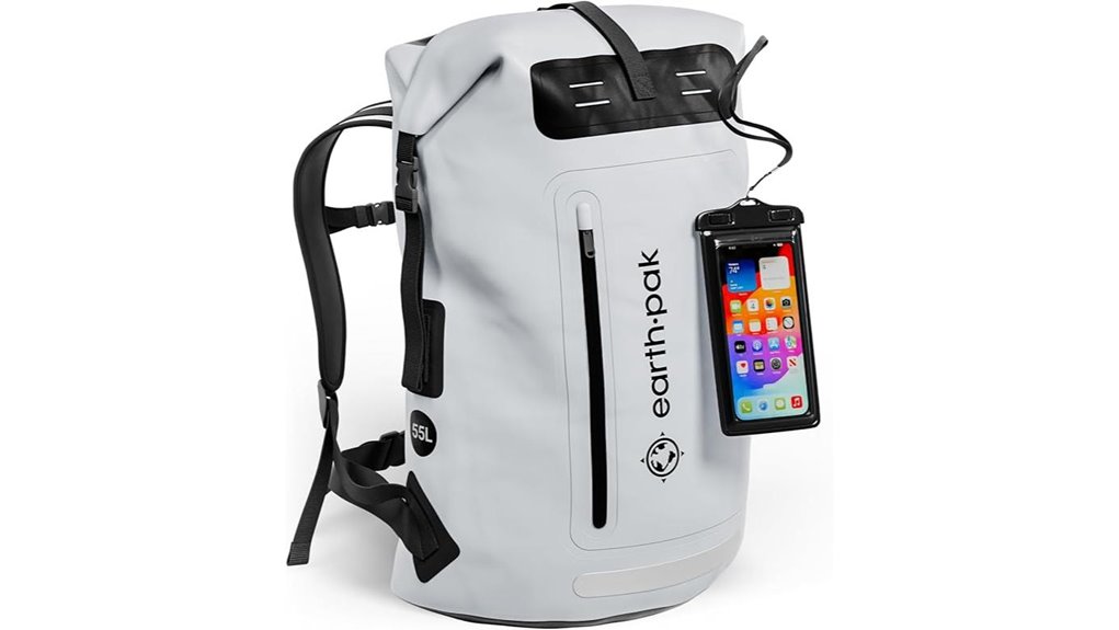 waterproof heavy duty roll top backpack