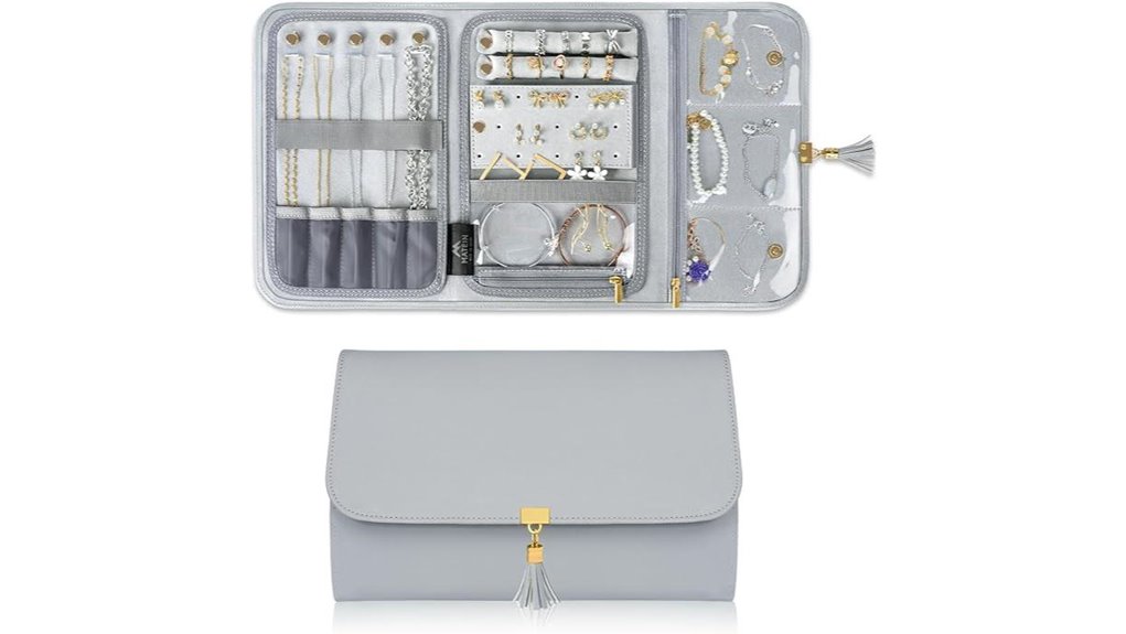 Travel Jewelry Organizers: No Tangling, No Lost Studs 5 waterproof leather jewelry organizer