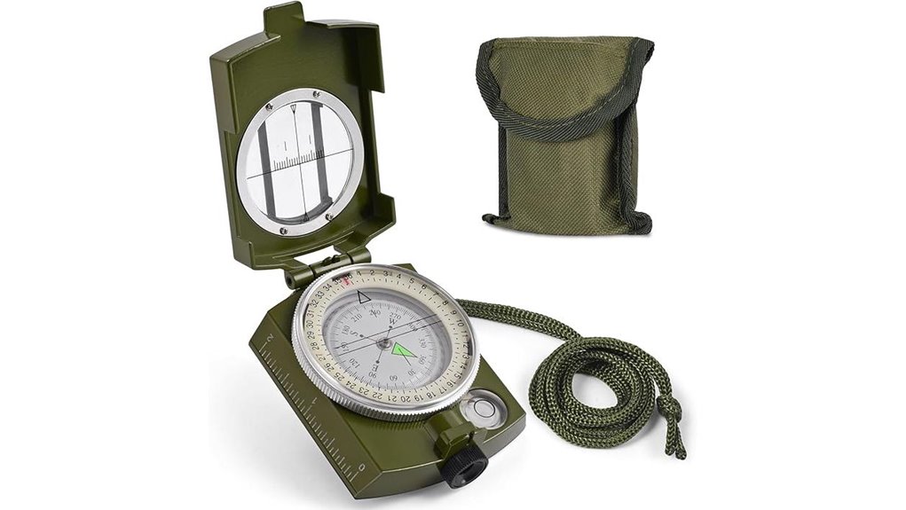 waterproof lensatic hiking compass