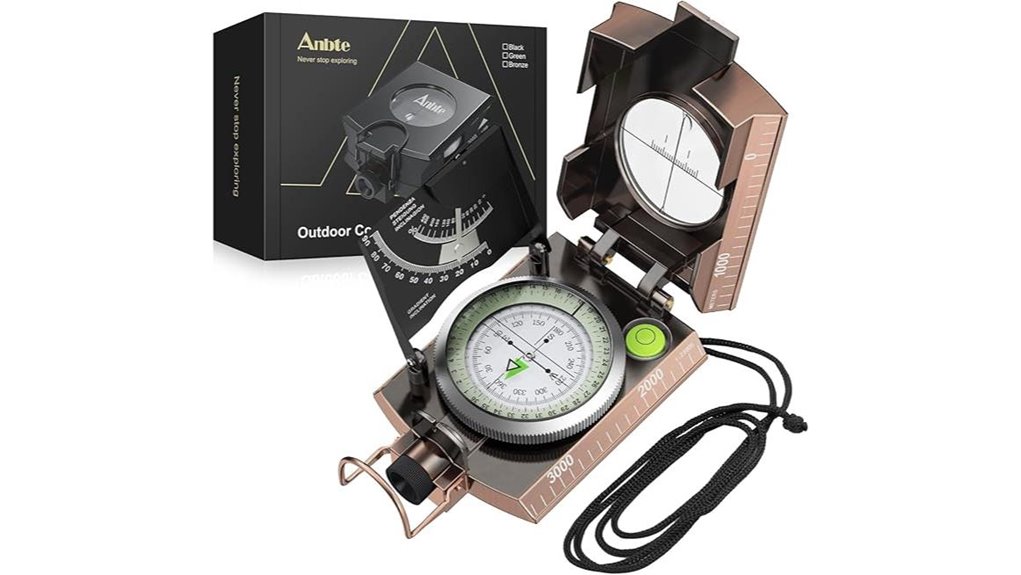 waterproof metal clinometer compass