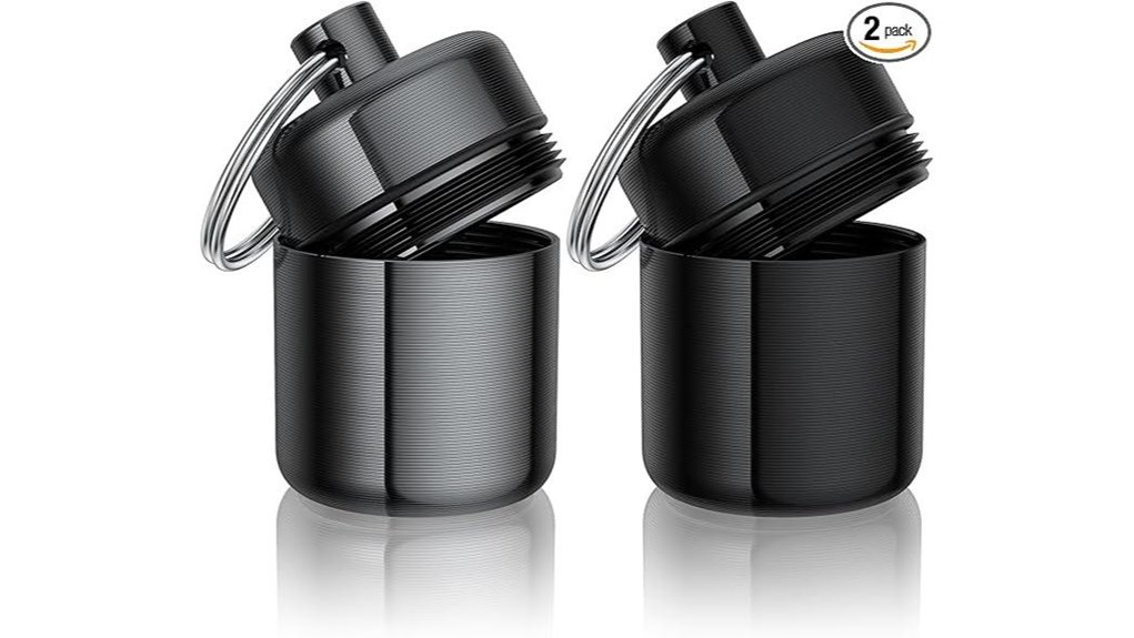 waterproof metal earplug keychain