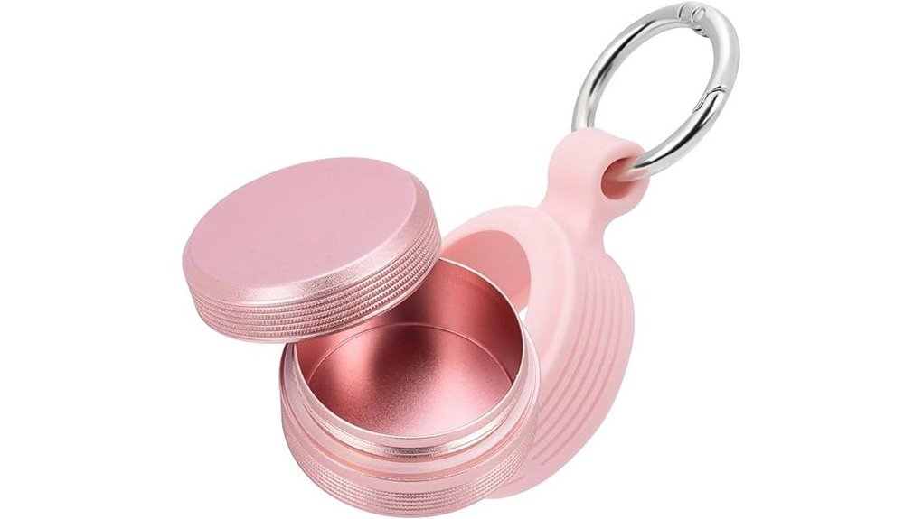 waterproof metal pill keychain