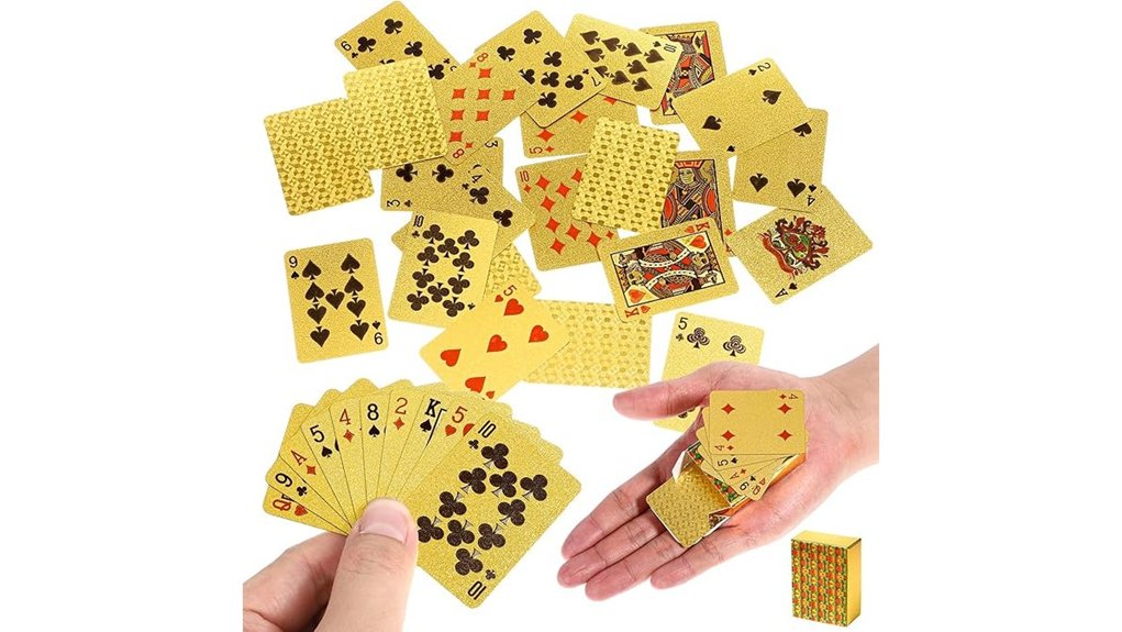 Top Travel Card Games That Keep Your Pocket Full of Fun 12 waterproof mini gold decks