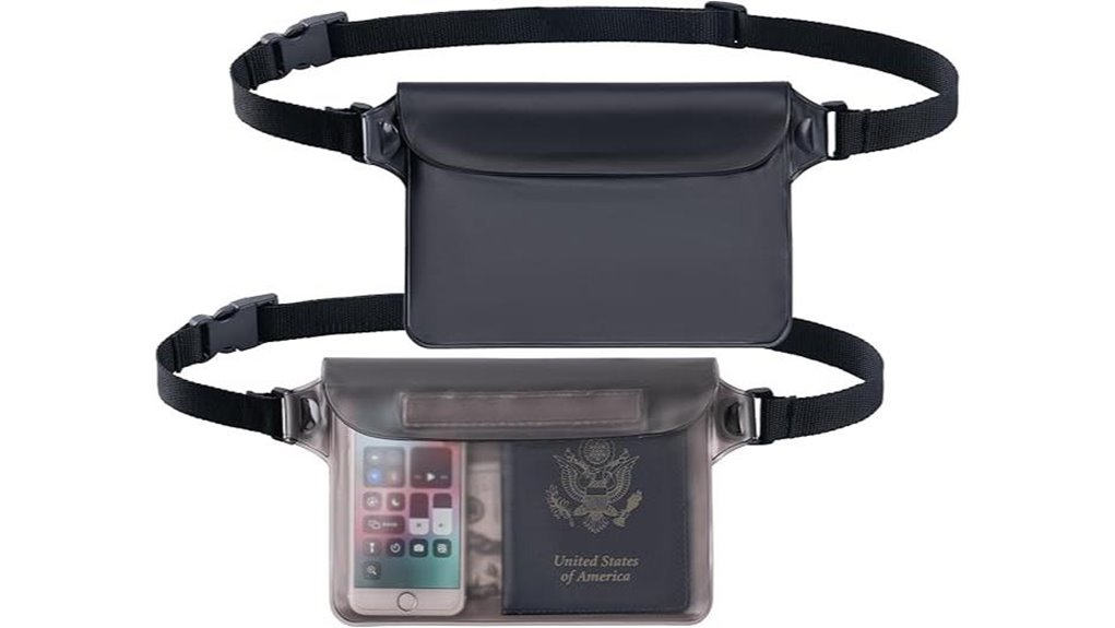 Money Pouches: Waterproof Waist Packs for Beach Days 2 waterproof phone pouch pack