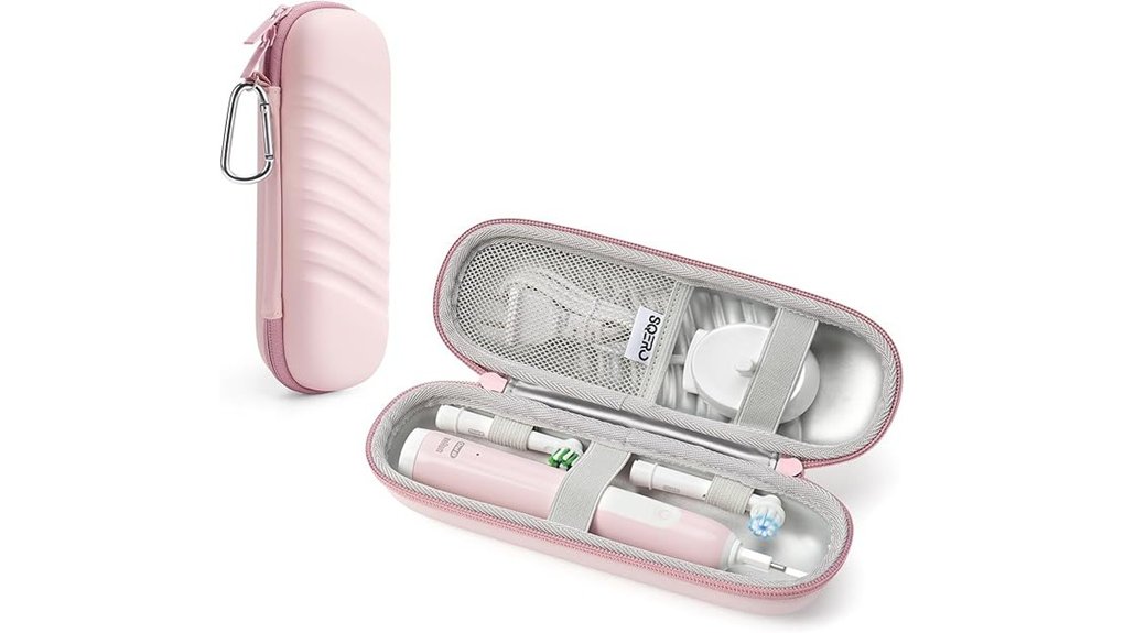 Best Travel Toothbrush Cases That Dry Instantly and Vent 2 waterproof pink toothbrush mesh