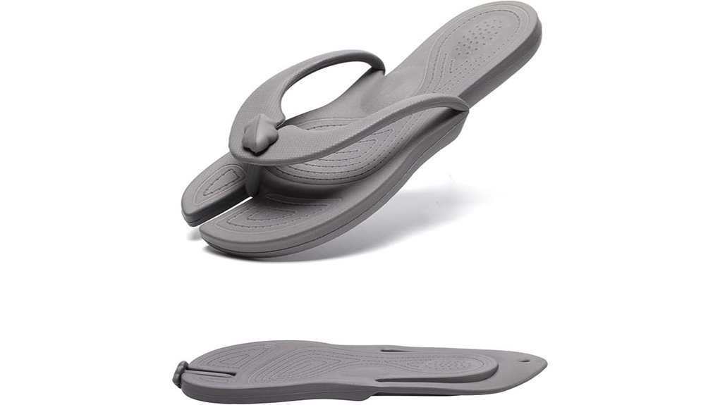 Best Foldable Flip-Flops for Travel Showers (Thin Soles) 6 waterproof portable quick dry slides