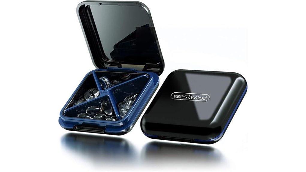 waterproof portable travel pillbox
