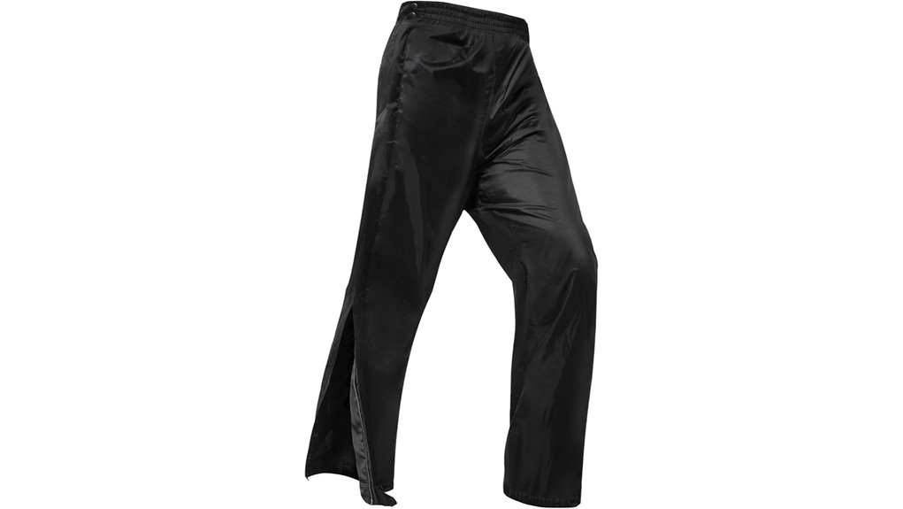 waterproof rain pants fullzipper