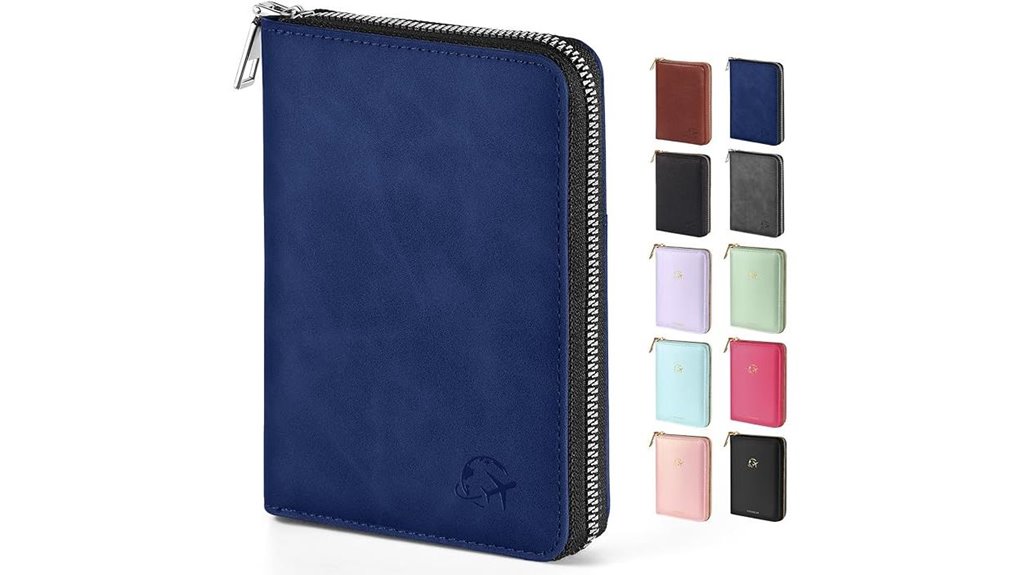Passport Covers That Fit EU & US Passports Without Bending 2 waterproof rfid passport wallet
