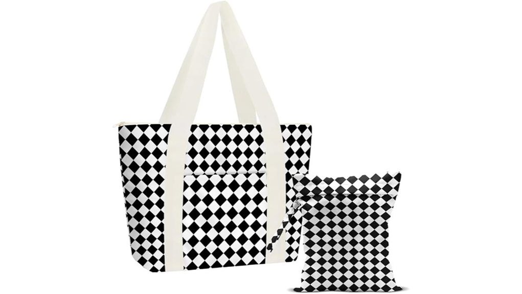 Tote Bags with Separate Wet Pocket (Swimwear Ready) for Dryness 15 waterproof sandproof pool tote