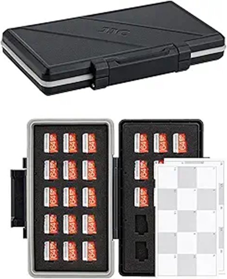 Travel-Friendly SD Card Holders That Keep Your Memories Safe 1 waterproof shockproof 30 slot case