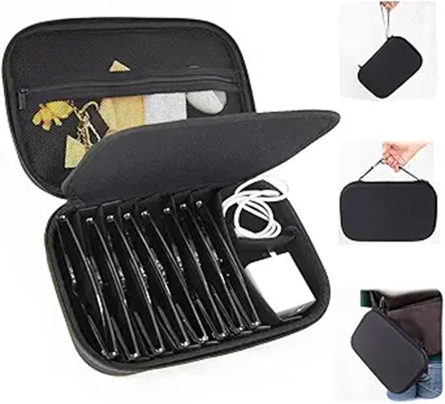 waterproof shockproof 9 slot organizer