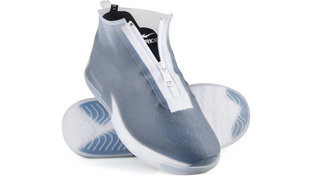 Travel shoe covers for slush that stay compact, grippy & dry 4 waterproof slip resistant outdoor overshoes