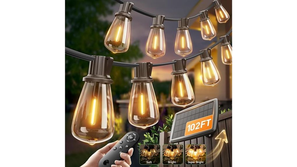 waterproof solar remote lights