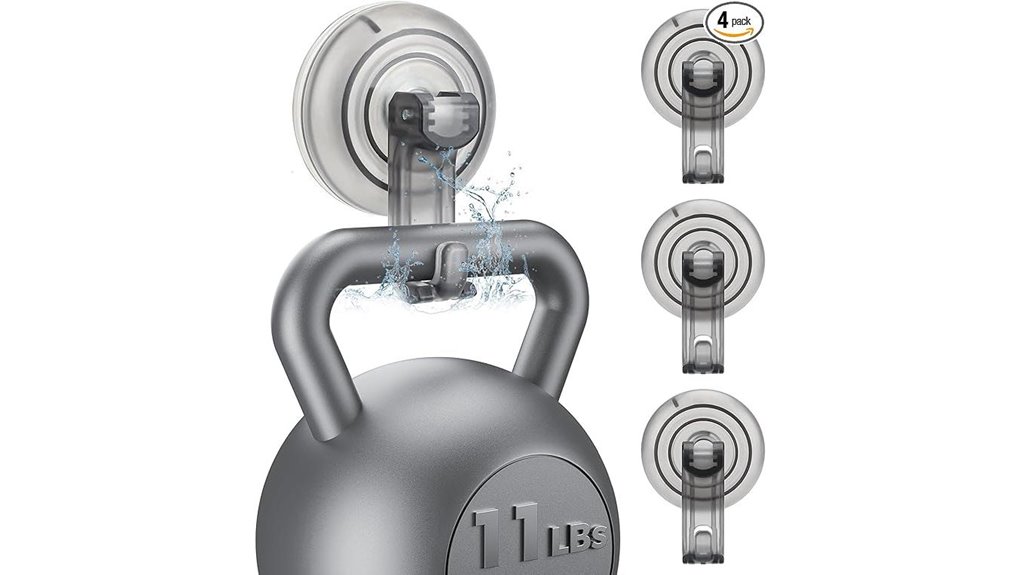 waterproof suction shower hooks