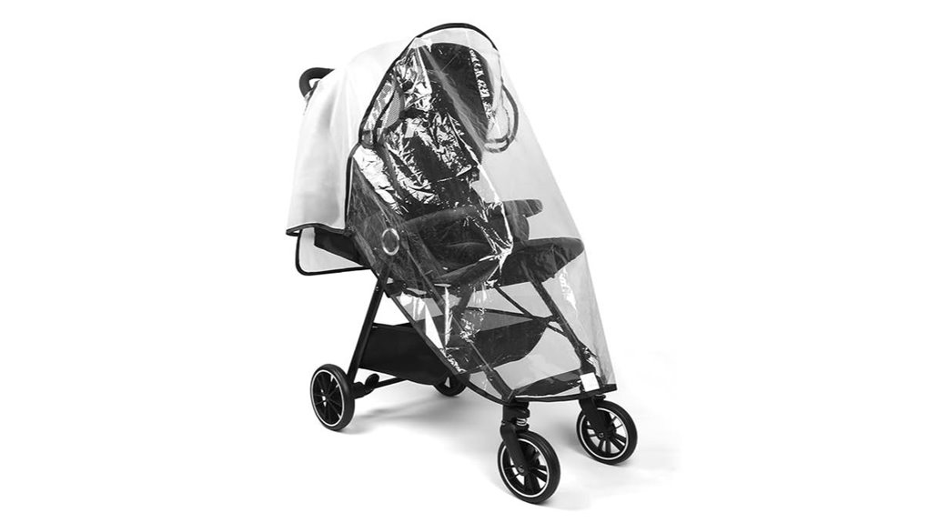 The Best Stroller Rain Covers for Travel (Vented, Clear View) 4 waterproof transparent universal cover