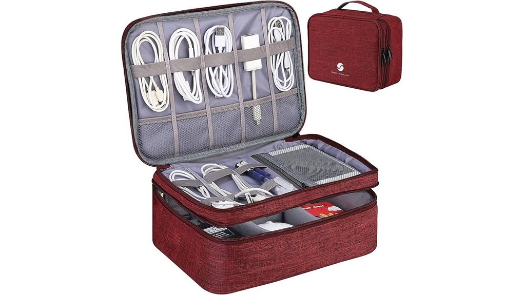 Best Organizer Cases for Plugs and Dongles (No Lost Adapters) 3 waterproof travel electronics organizer
