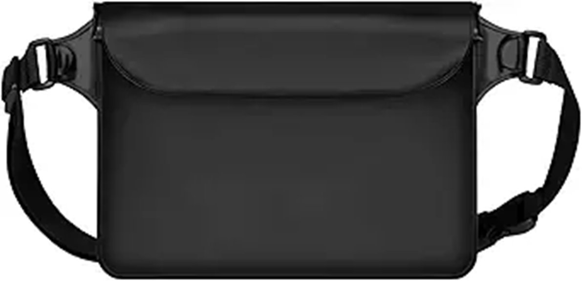 waterproof triple zip fanny pack
