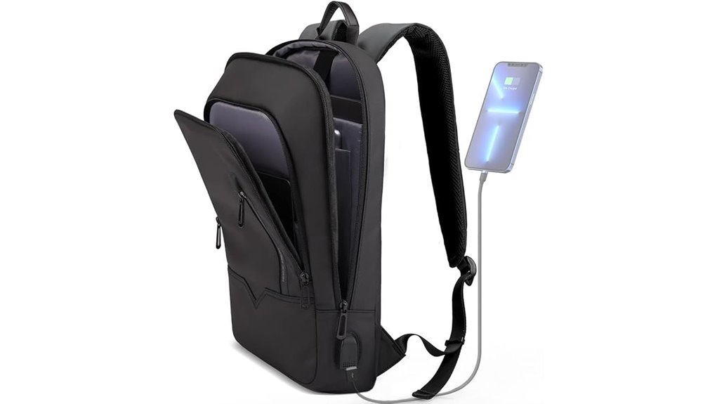 waterproof usb anti theft backpack