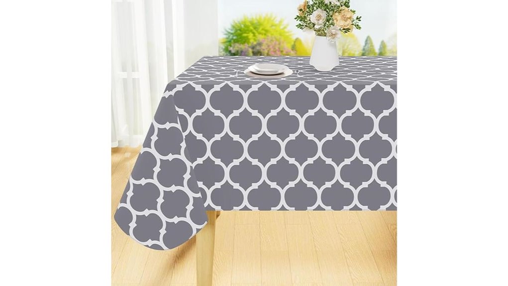 waterproof vinyl flannel tablecloth