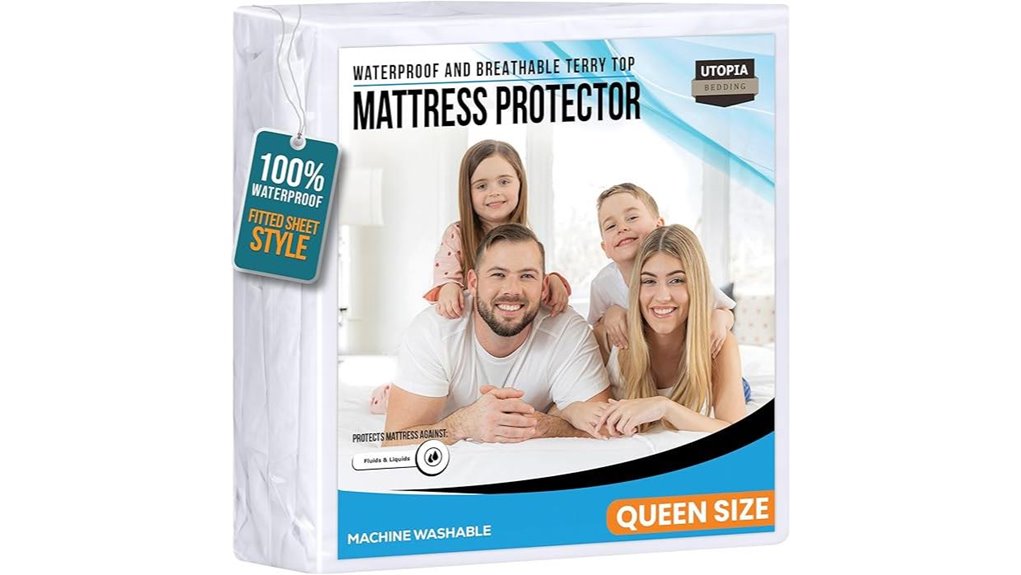 Best Mattress Protector (Waterproof) That Keeps Sheets Dry 8 waterproof white queen protector