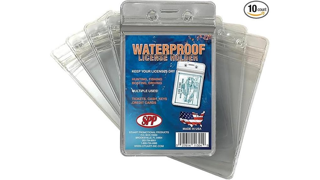 Waterproof Card Cases For Boat Tours: Secure ID & Cash 10 waterproof zip open license holders