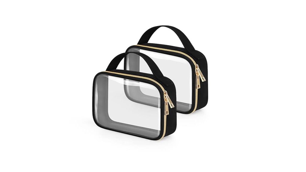 Toiletry Bags with Removable TSA Pouch (Two-in-One): Easy Travel 2 wedama clear tsa pack