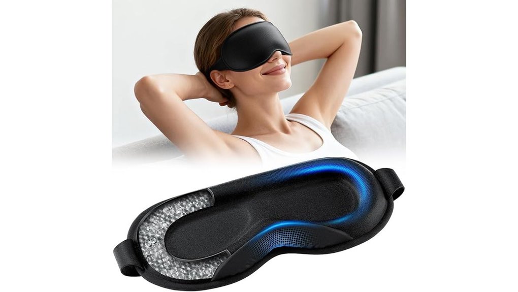 Best Sleep Masks for Side Sleepers: Flat, Soft Strap Comfort 9 weighted 3d contour mask