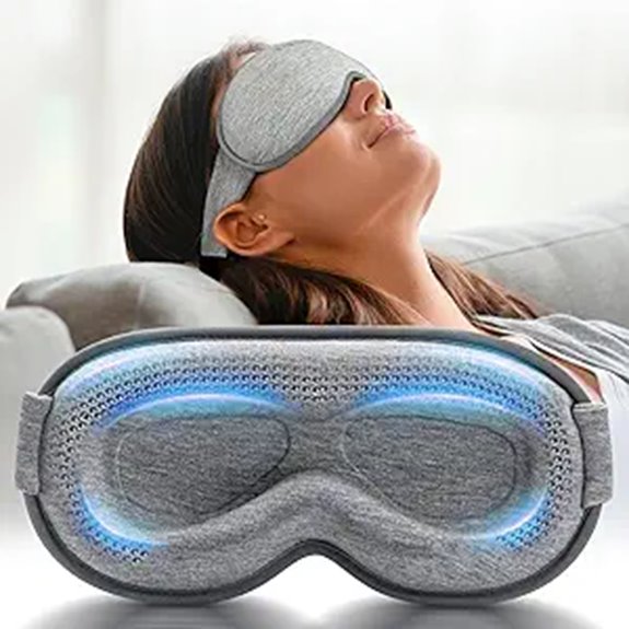 Travel Sleep Masks for Lash Extensions: Deep Eye Cups That Work 5 weighted blackout sleep mask