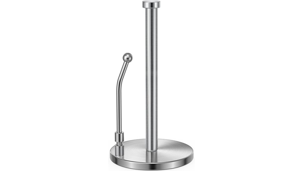 Must‑Have Paper towel holder (weighted) That Keeps Sheets Dry 10 weighted stainless paper towel