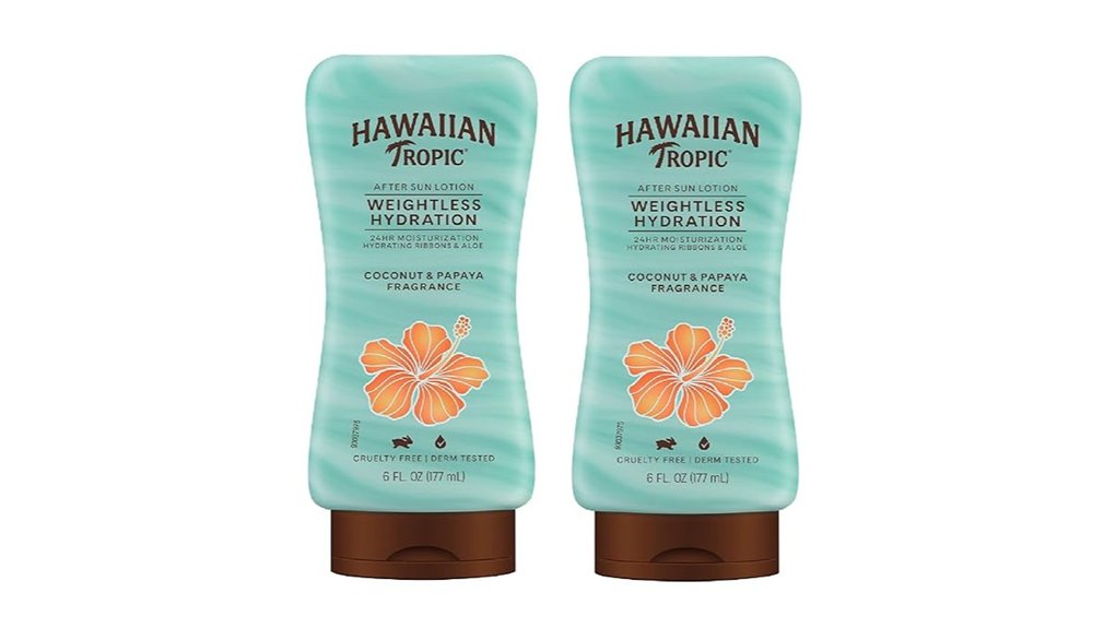 Best After‑Sun Lotions Aloe vs Moisturizer That Soothes Skin 6 weightless aftersun twin pack