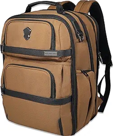 Best Carry‑On Backpacks with Dedicated Shoe Compartment 13 welkinland 20 pocket laptop backpack