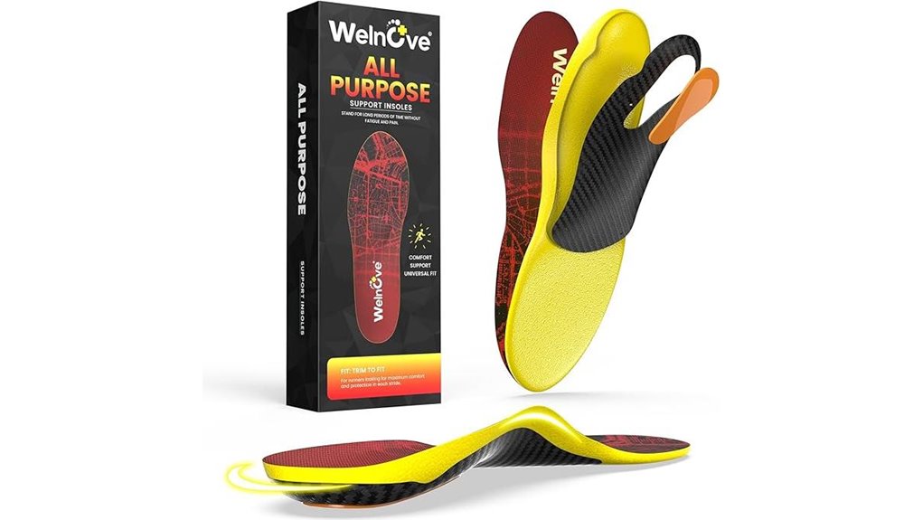 Top Insoles for Travel: Comfort for Standing & Walking All Day 2 welnove arch relief insoles