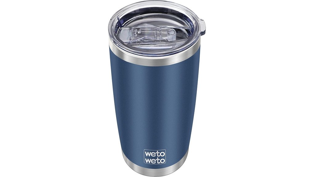 Best Travel Coffee Tumblers with Locking Lids (No Spills) 12 wetoweto 20oz stainless tumbler