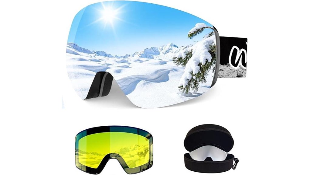 Top Ski Goggles with Interchangeable Lenses for Crystal Clarity 11 whale magnetic uv400 goggles