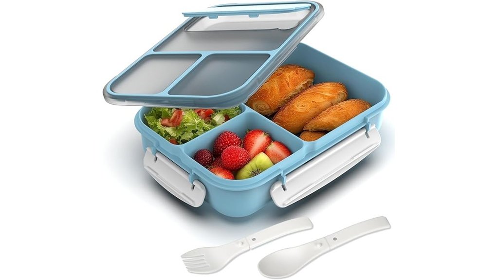 Bento Boxes with Tight Seals That Keep Food Fresh on Trains 2 whalehouse 1700ml three compartment box