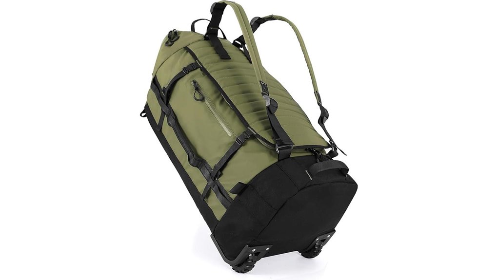Boot-Friendly Rolling Duffels With Spacious Capacity 1 wheeled duffle shoe compartment