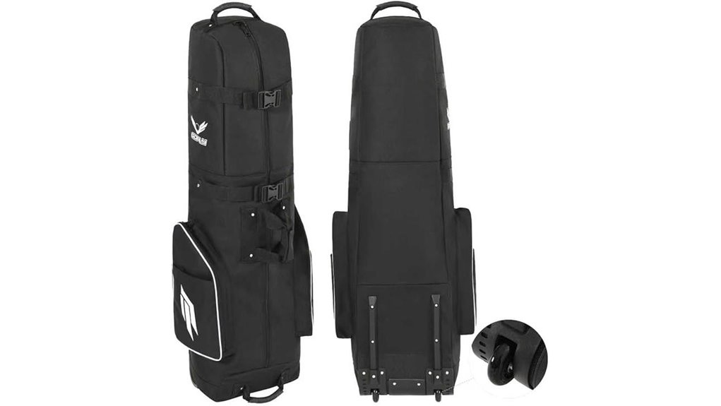 Top Travel Golf Bags (Soft Sided) Every Beginner Will Love 8 wheeled lockable golf bag