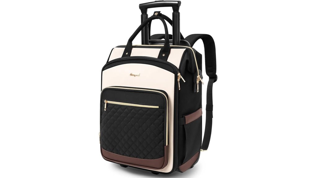 Best Lightweight Rolling Backpacks Multi‑City Travel Must‑Have 14 wheeled women s dual opening backpack