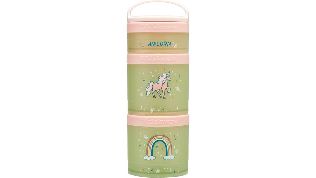 Best Leakproof Stackable Snack Containers for Day Tours 13 whiskware unicorn stackable cups