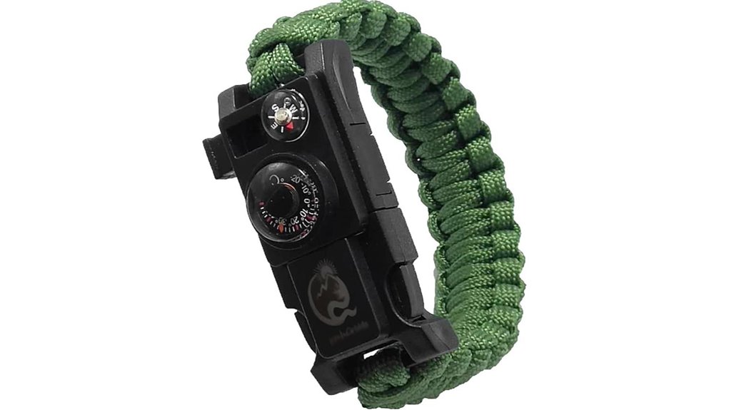 Paracord Survival Bracelets Hikers Rely On 10 whistle compass firestarter bracelet