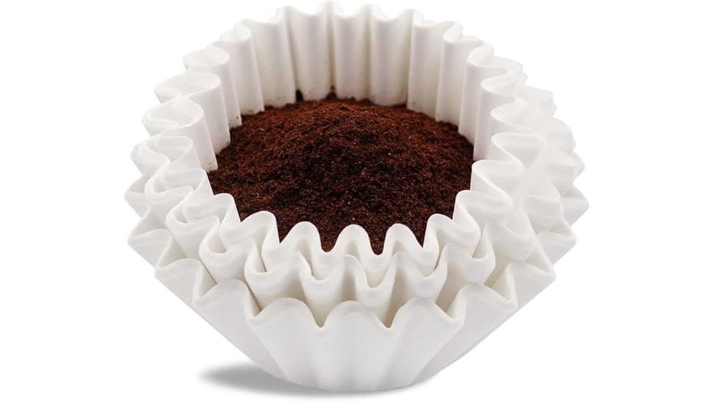 white 100 capacity coffee filters