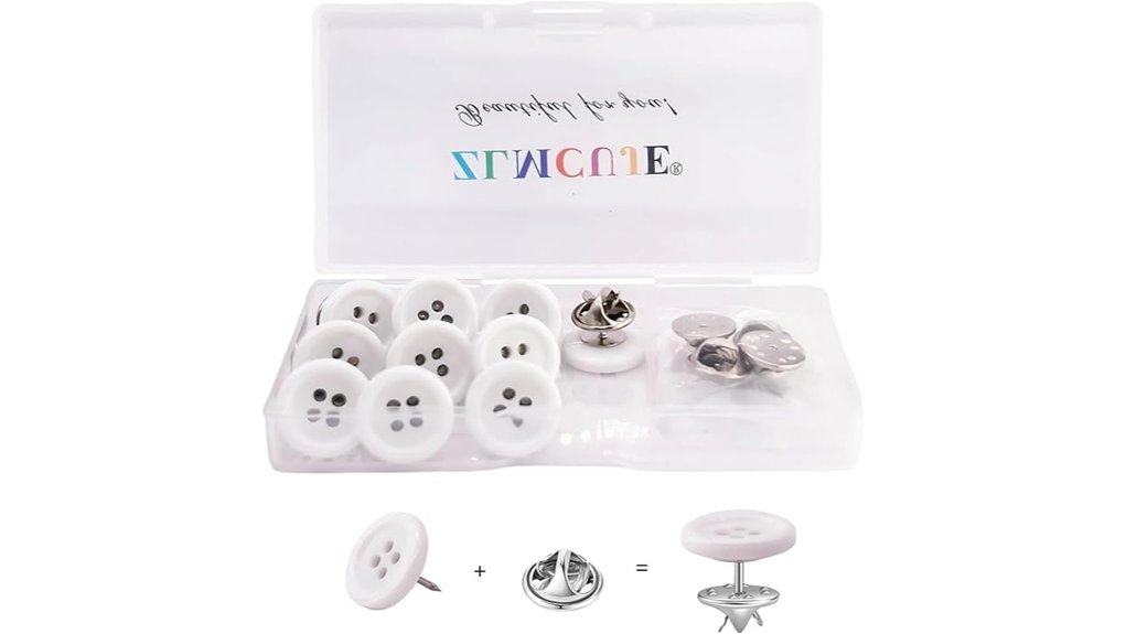Travel Button Repair Kits (Quick Fix Packs) That Save The Day 3 white 15mm snap buttons