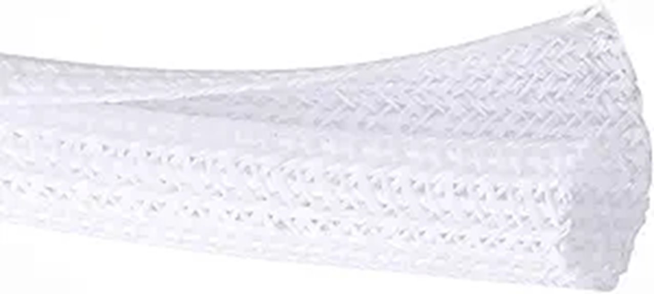 Top Cable Management Sleeves for Tech Organizers to Keep Neat 14 white 1 4 50ft organizer