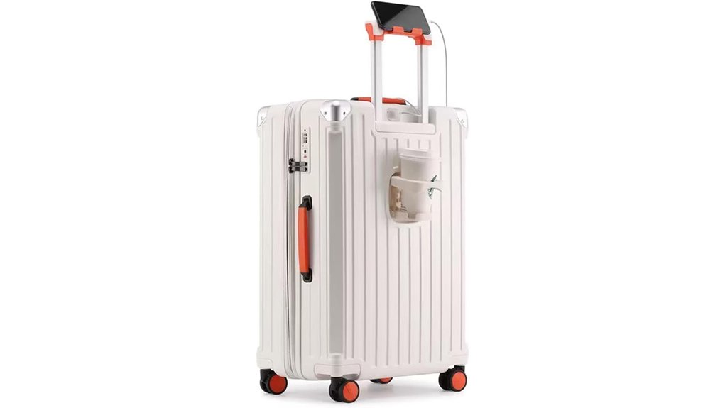 white 26 inch expandable rotating