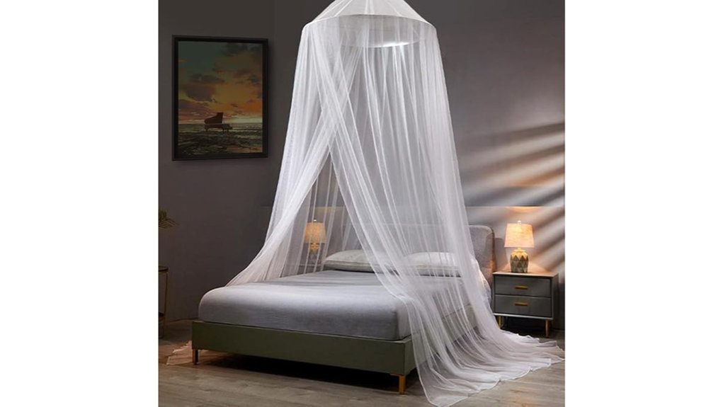 white dome mosquito canopy