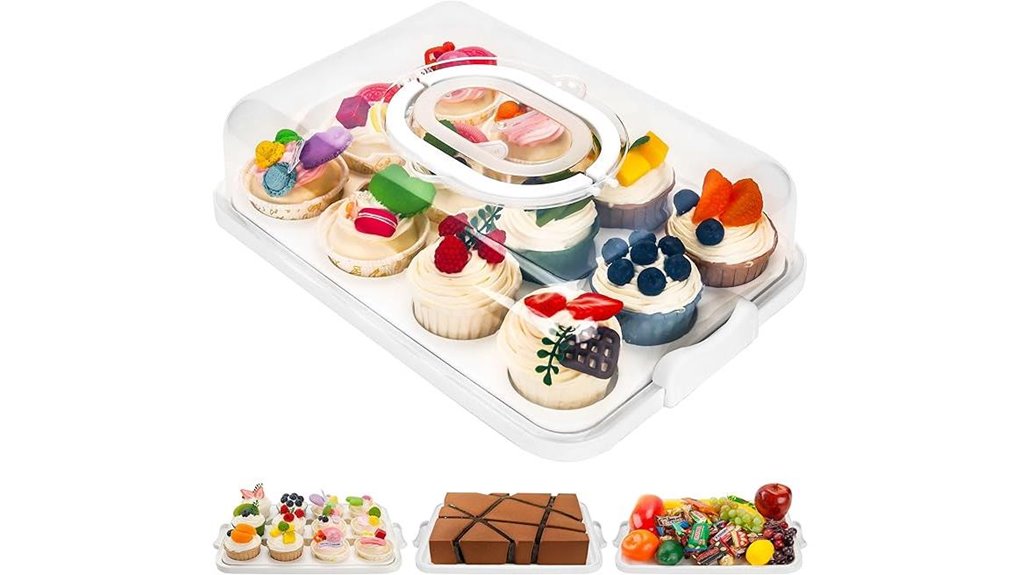 white rectangular lid container