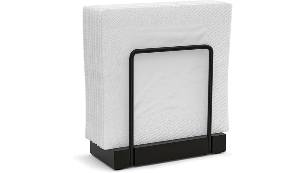 wican bamboo napkin holder