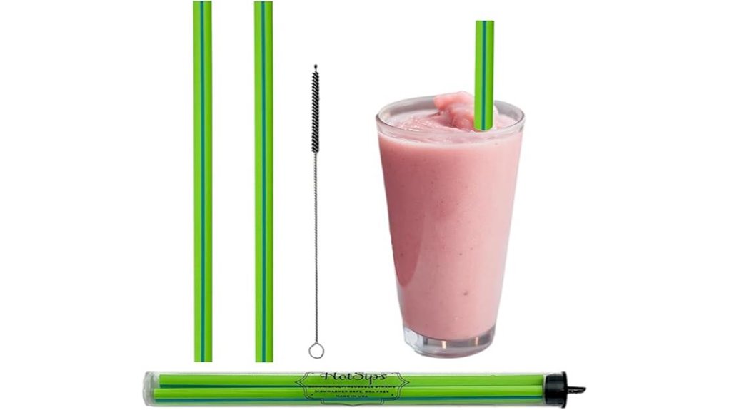wide reusable straws kit
